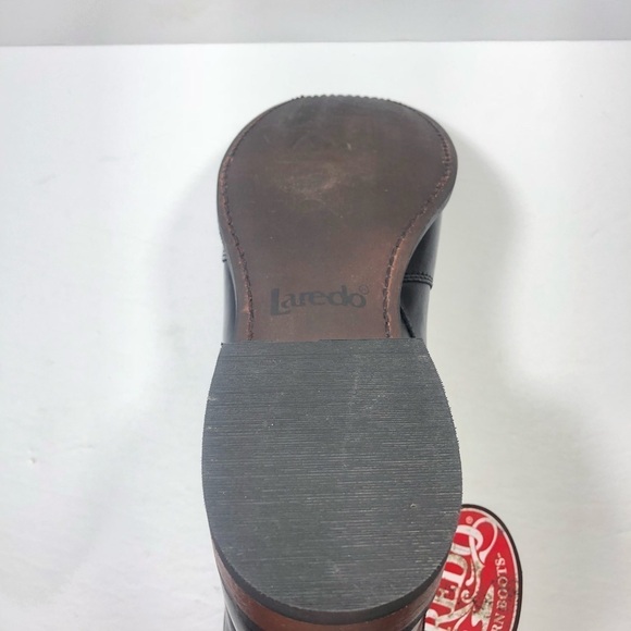 Laredo Men’s Braided Moc Toe 7” Leather Boots - Picture 8 of 10